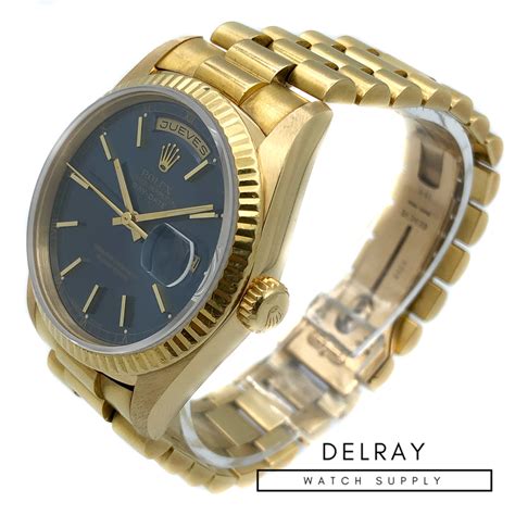 rolex day date 18238 blue dial|rolex 18238 price.